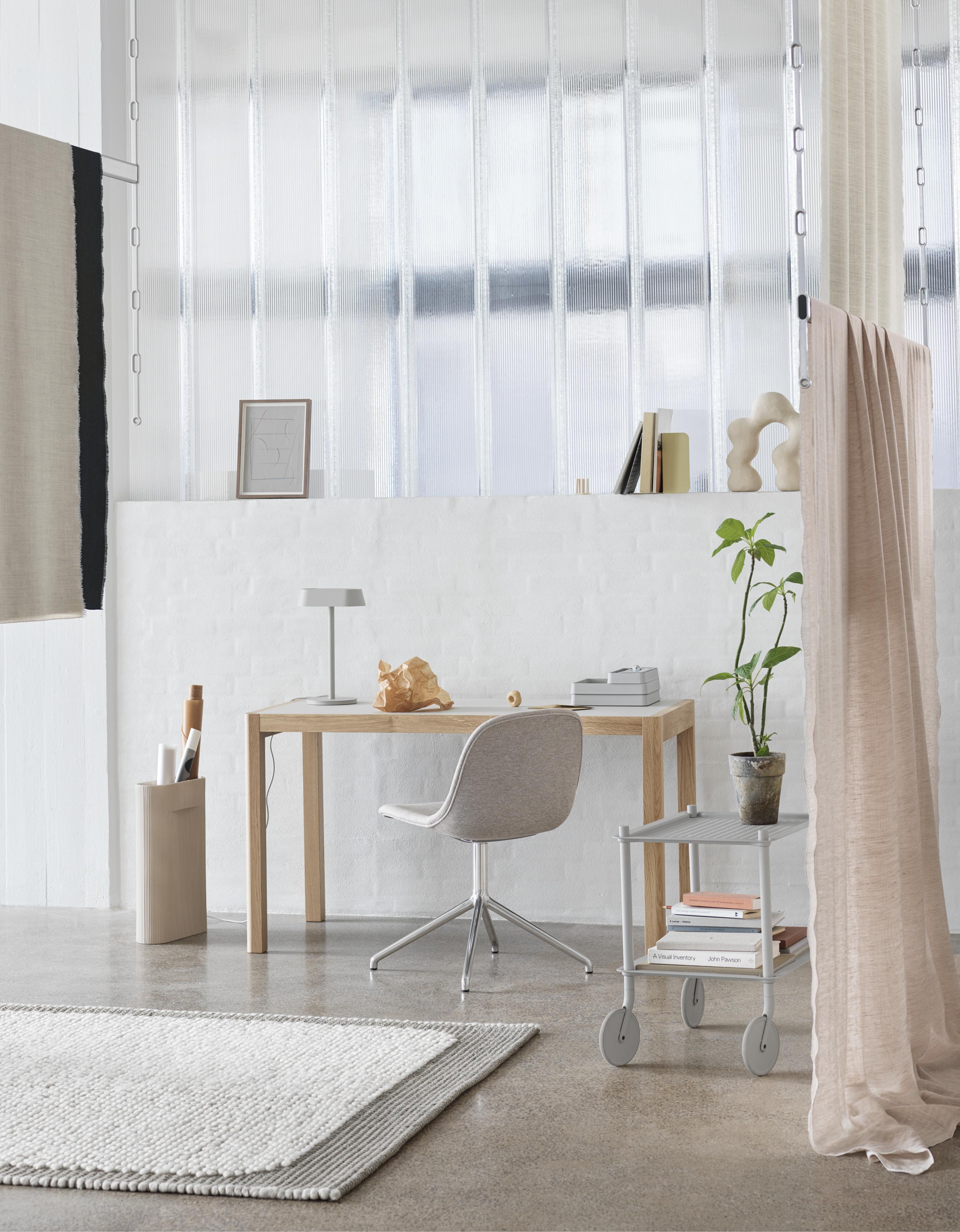 RIDGE beige ceramic vase