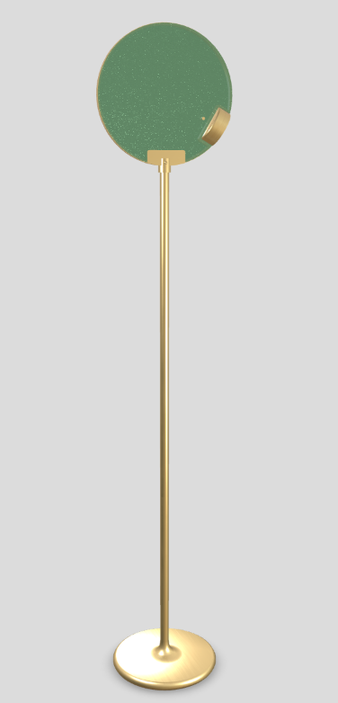 Lampa podłogowa HORO STL szczotkowany mosiądz