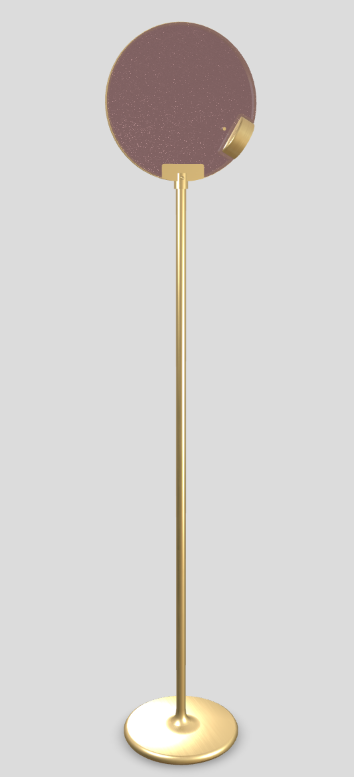 Lampa podłogowa HORO STL szczotkowany mosiądz