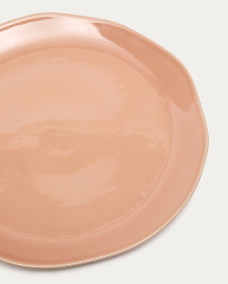 TIRAYA Plate Pink Ceramic