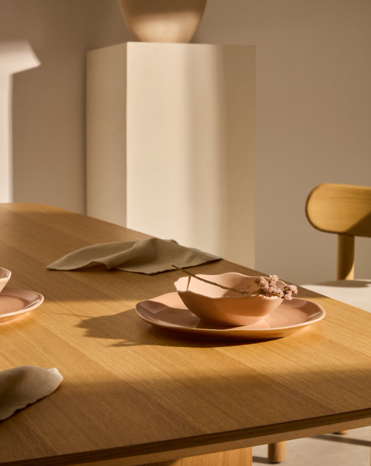 TIRAYA Pink Ceramic Bowl