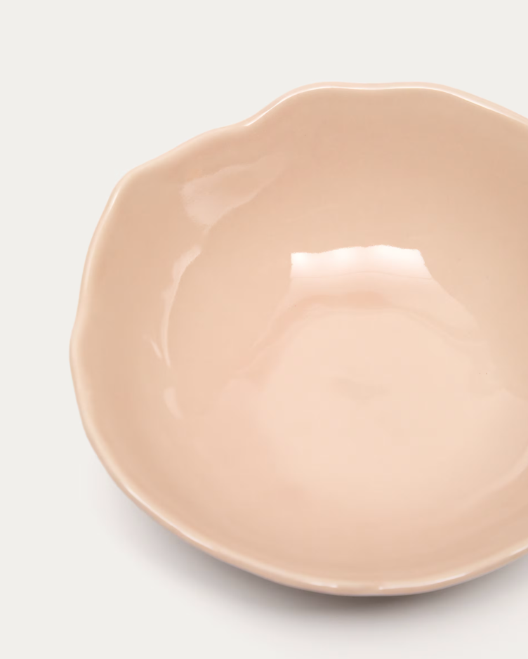 TIRAYA Pink Ceramic Bowl