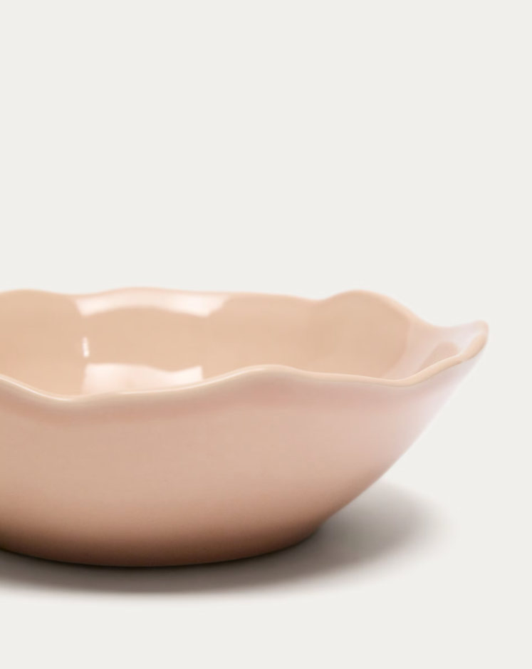 TIRAYA Pink Ceramic Bowl