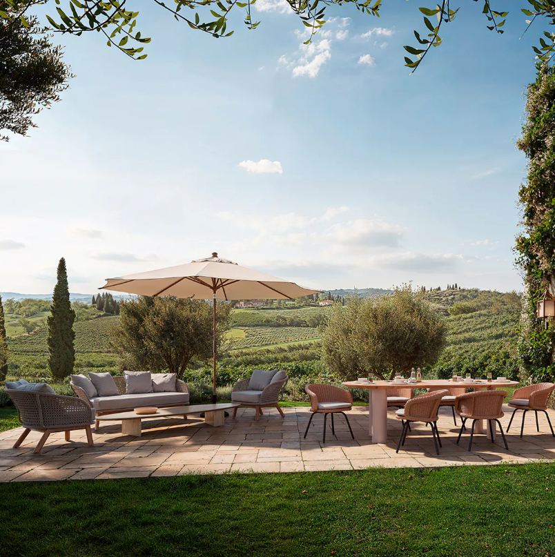 Außenstuhl NOLAN aus Rattan