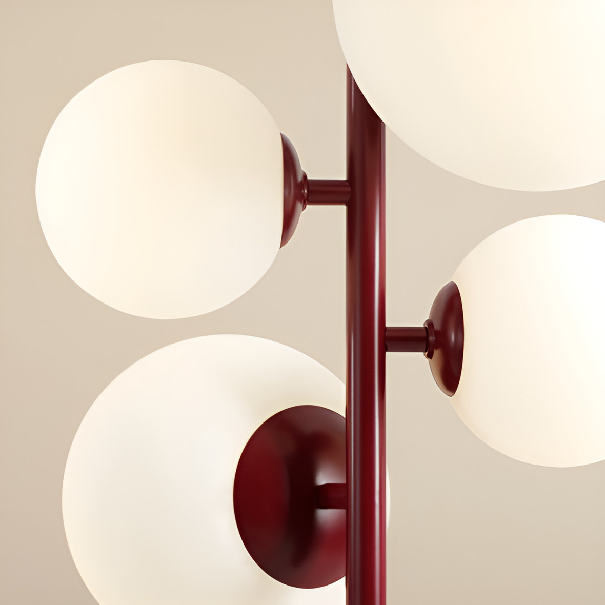 Lampa wisząca BLOOM QUATRO bordowy