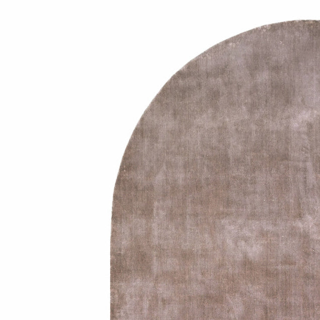 NILLA Dark Beige Oval Rug