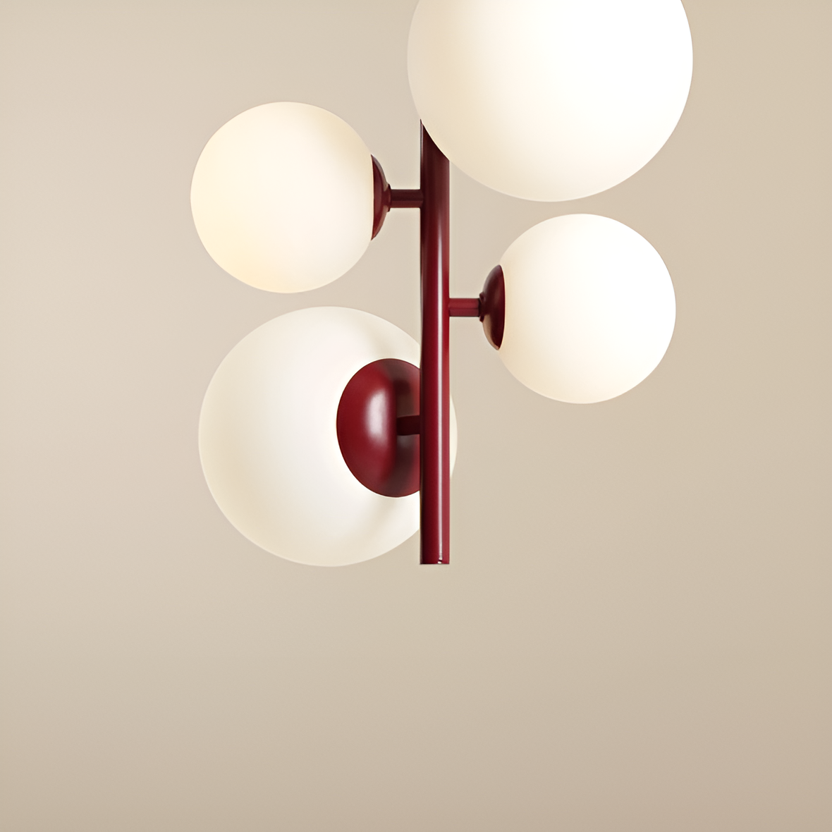 Lampa wisząca BLOOM QUATRO bordowy