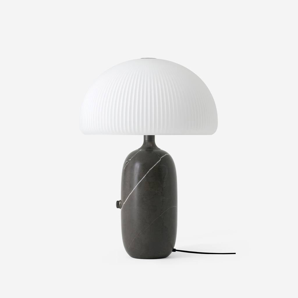 Lampa stołowa SCULPTURE szary marmur