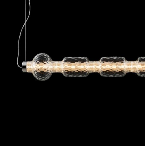 Lampa wisząca ALAMBICCO HORIZONTAL dmuchane szkło