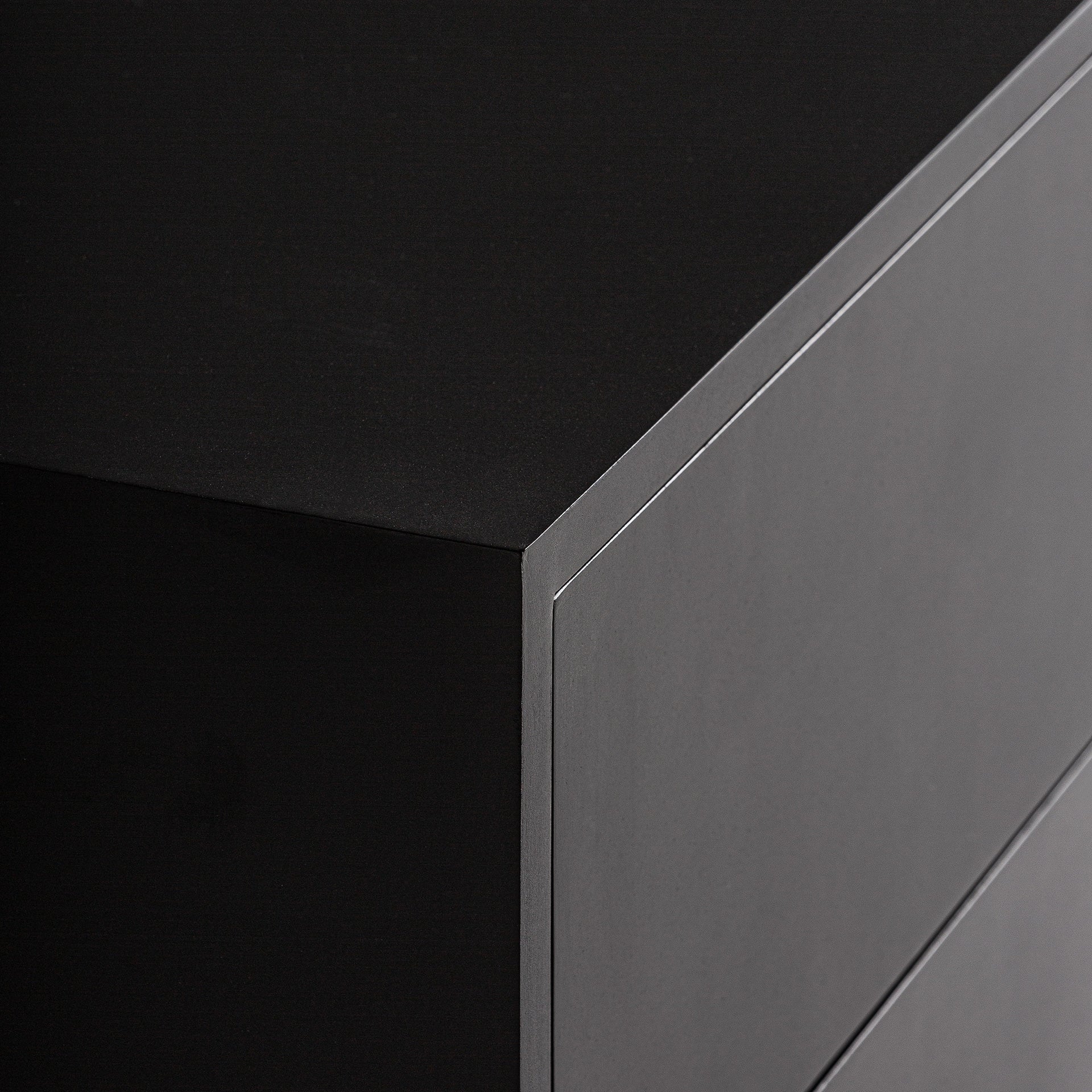 GATSBY Chest of Drawers in Black with White and Gold Finish