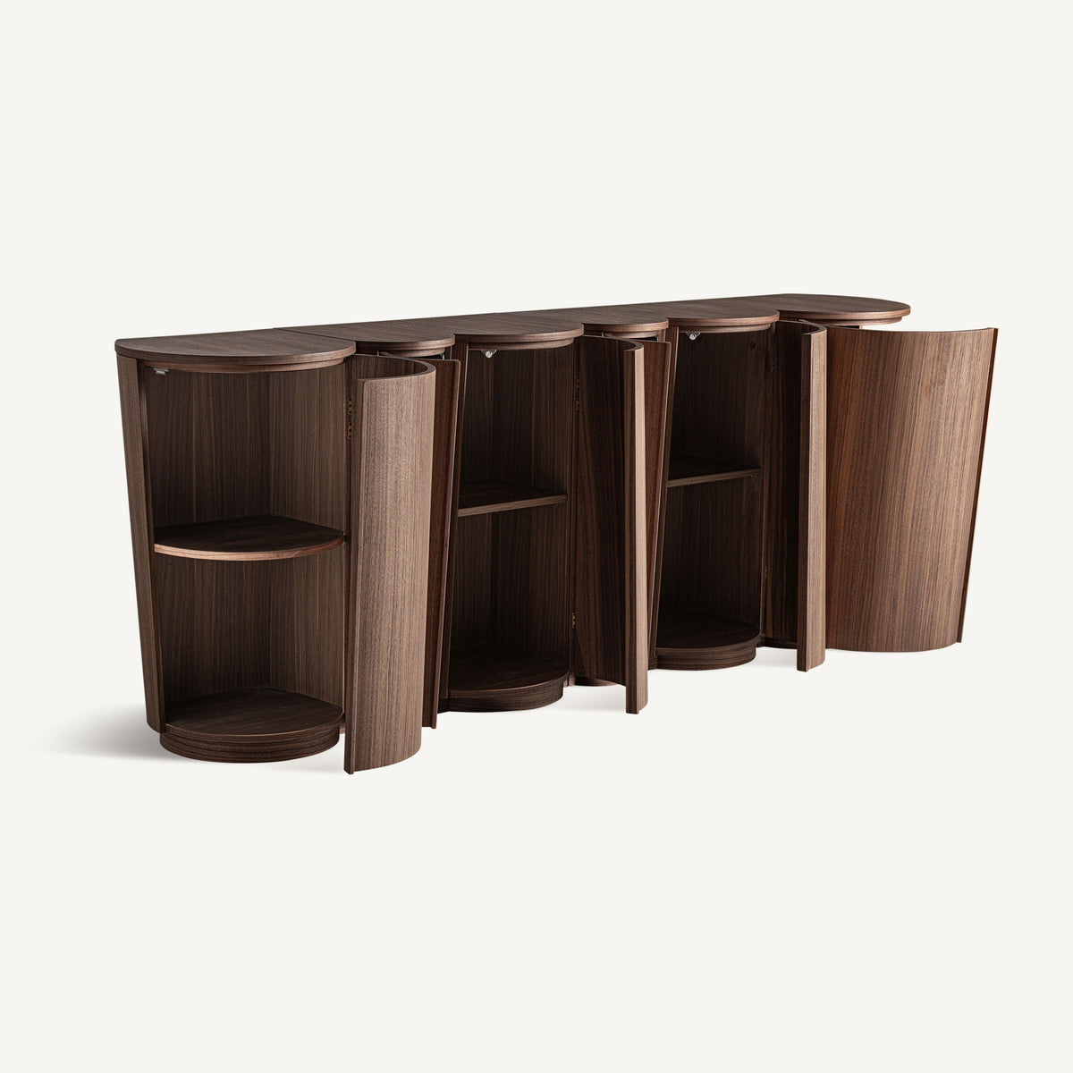 Komoda GIFHORN fornir orzechowy – styl minimalistyczny