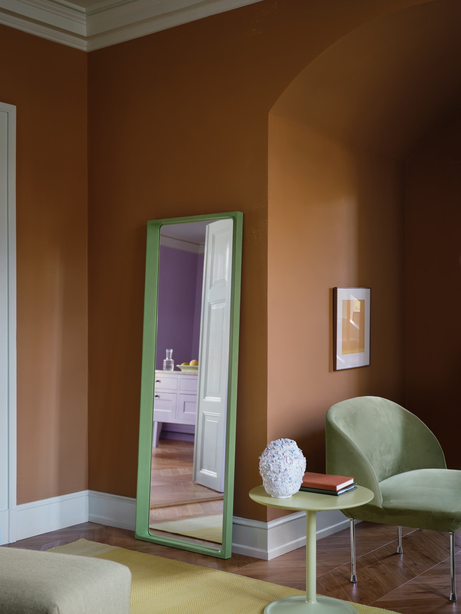 Beistelltisch SOFT beige-grün