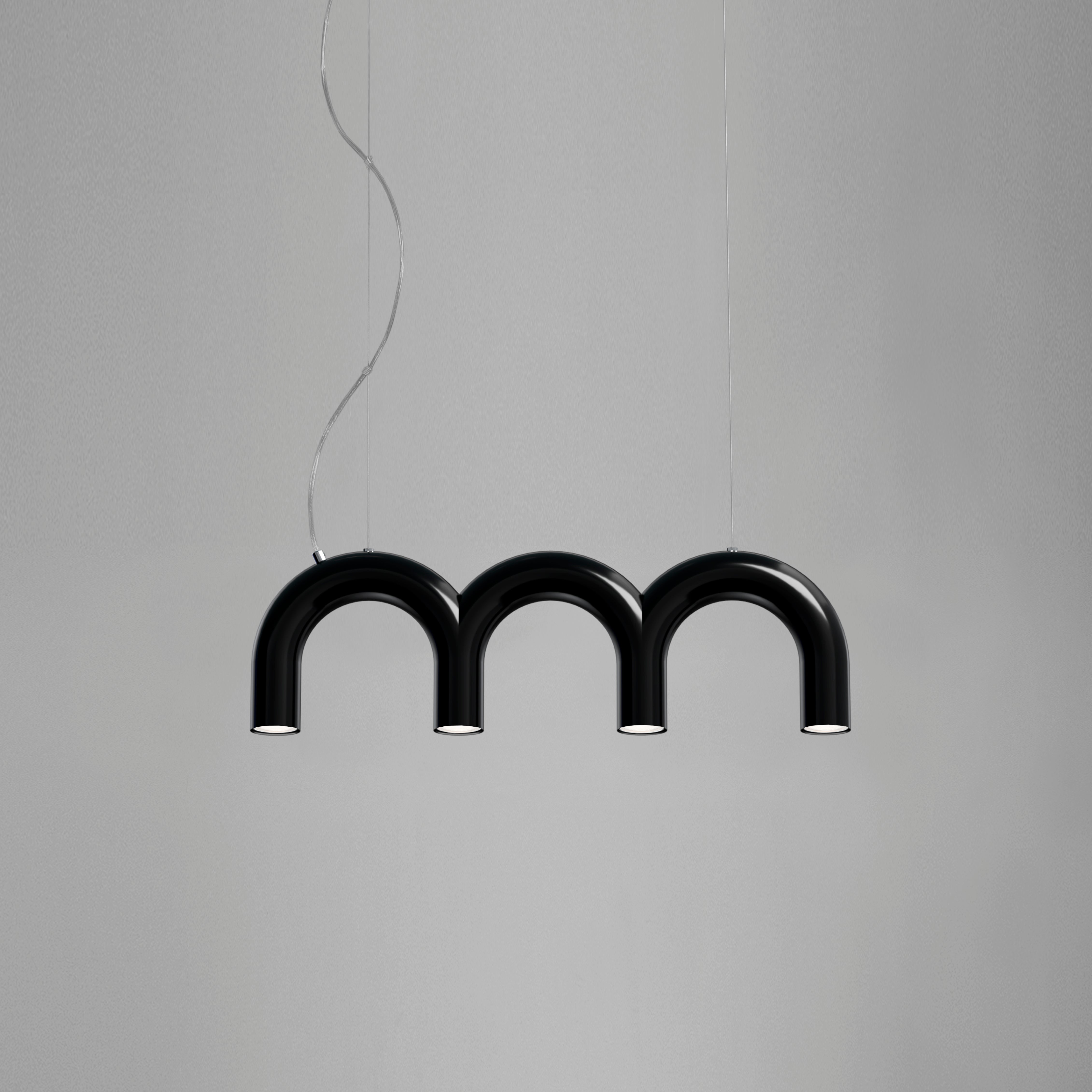 ARCH TRIPLETTE black pendant lamp