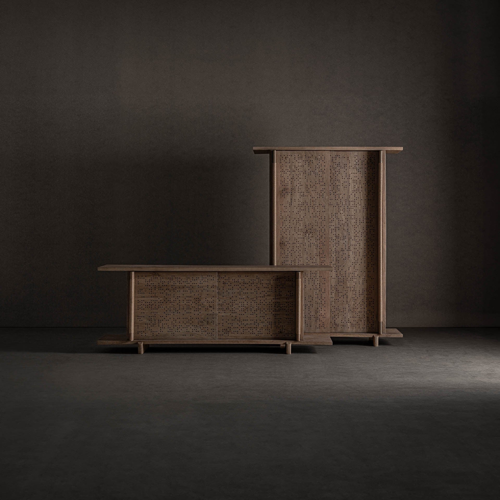 Szafa JACQUARD drewno mango