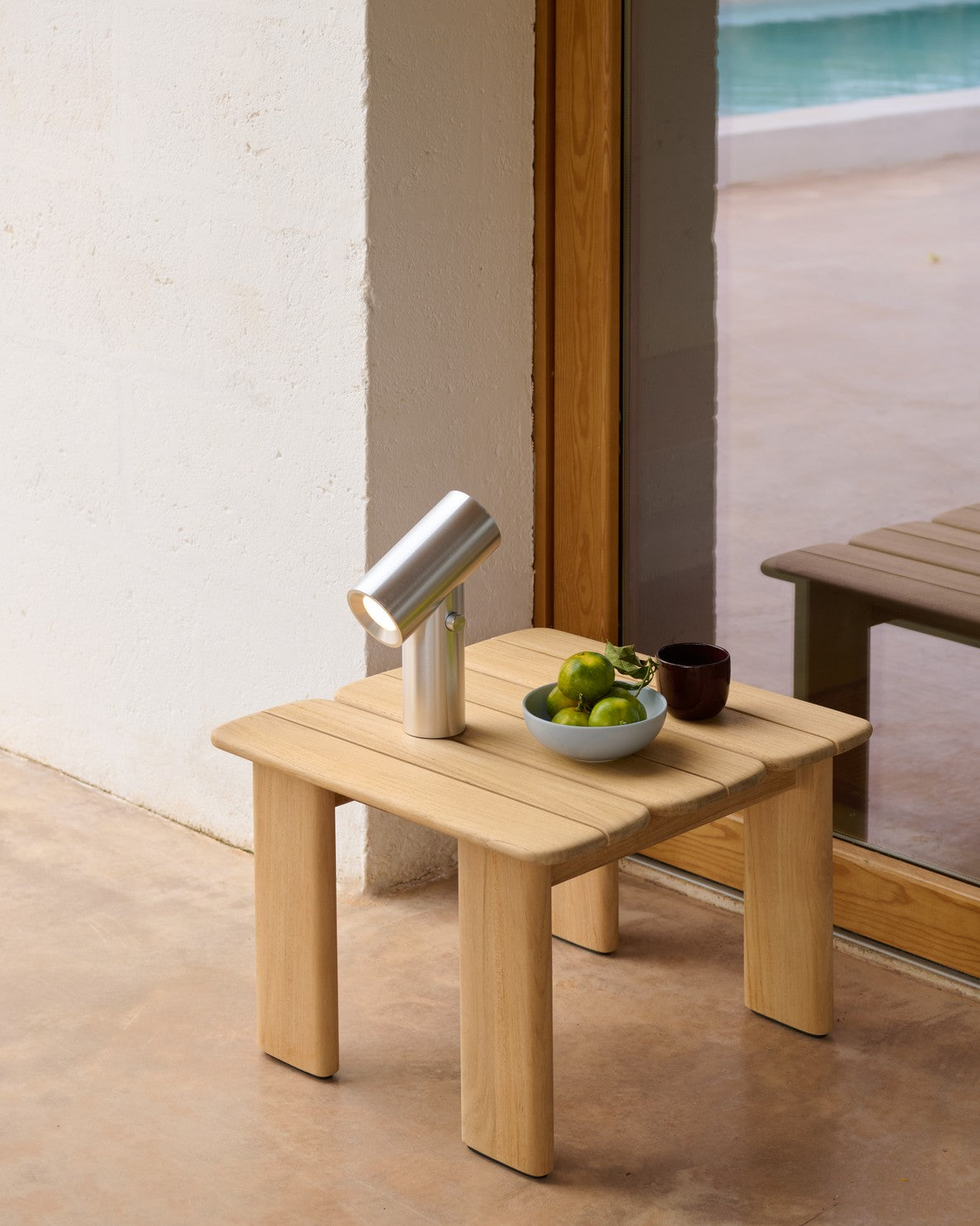 BEAM portable lamp polished aluminum