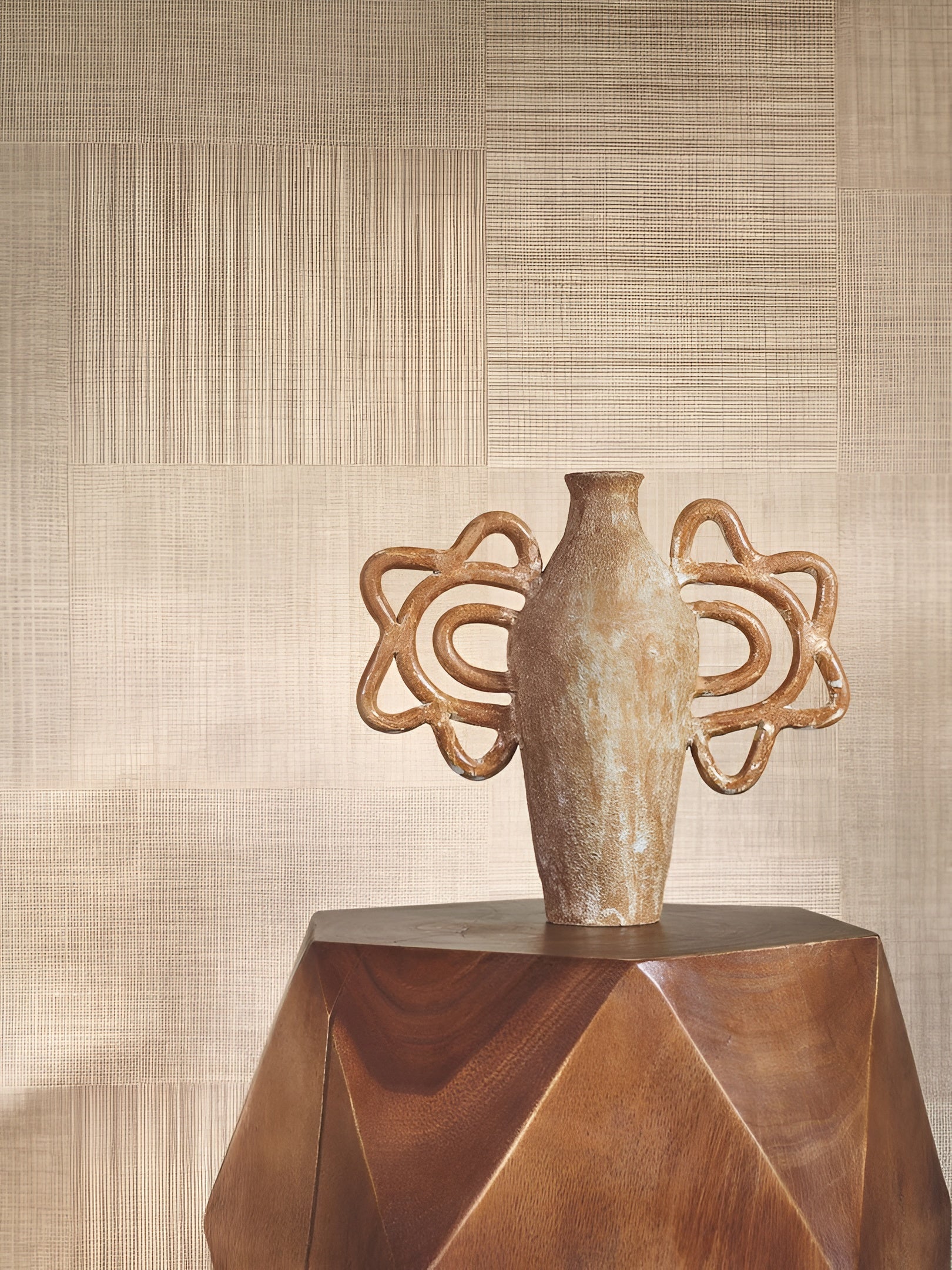 Structural vinyl wallpaper MESTIZO - CACTUS cactus green