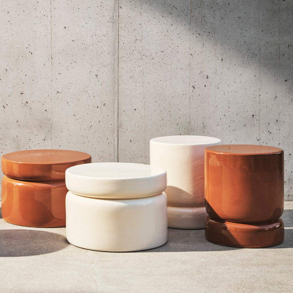 Stolik boczny BAMBU pomarańczowy