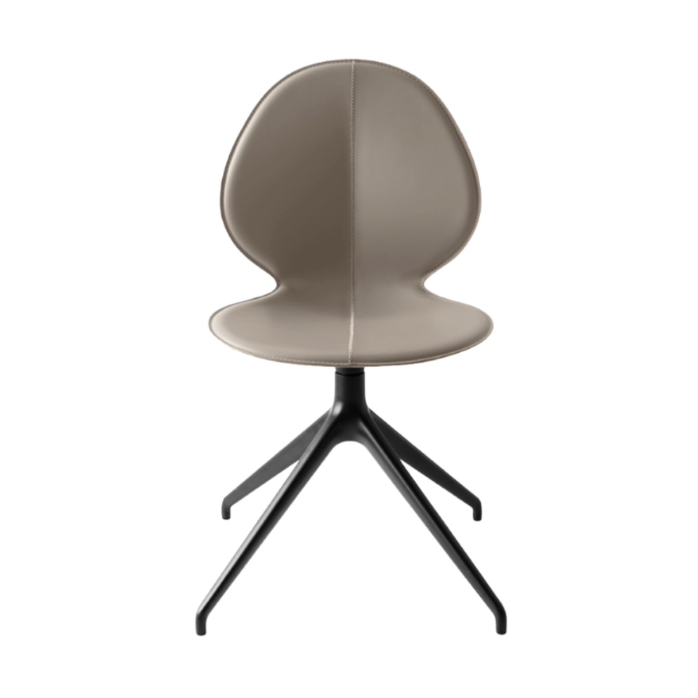Drehstuhl BASIL taupe Leder