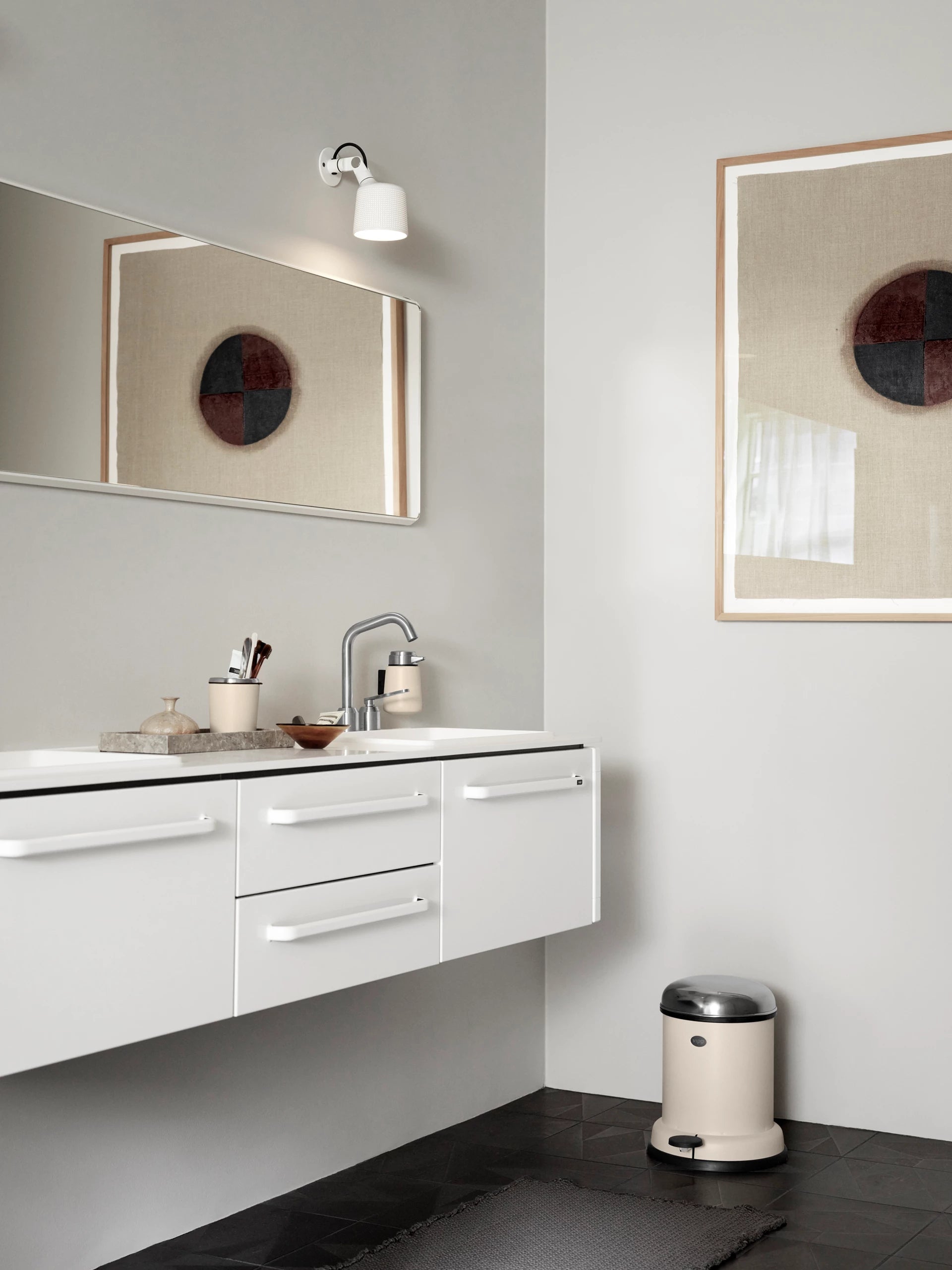 Kosz na śmieci PEDAL BIN beżowy