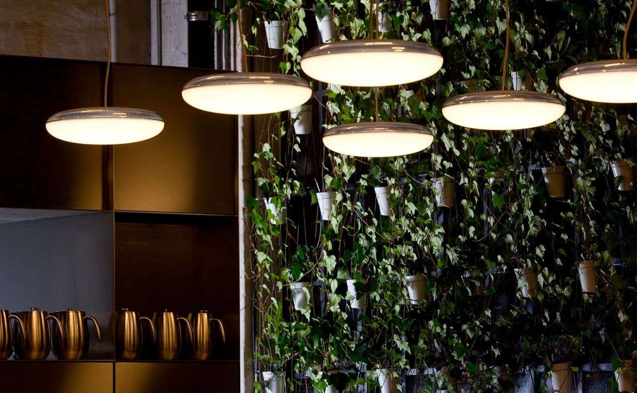 Lampa wisząca SILVERBACK biały ze srebrnym