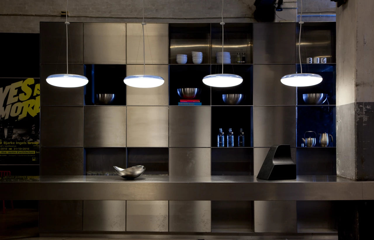 Lampa wisząca SILVERBACK biały ze srebrnym