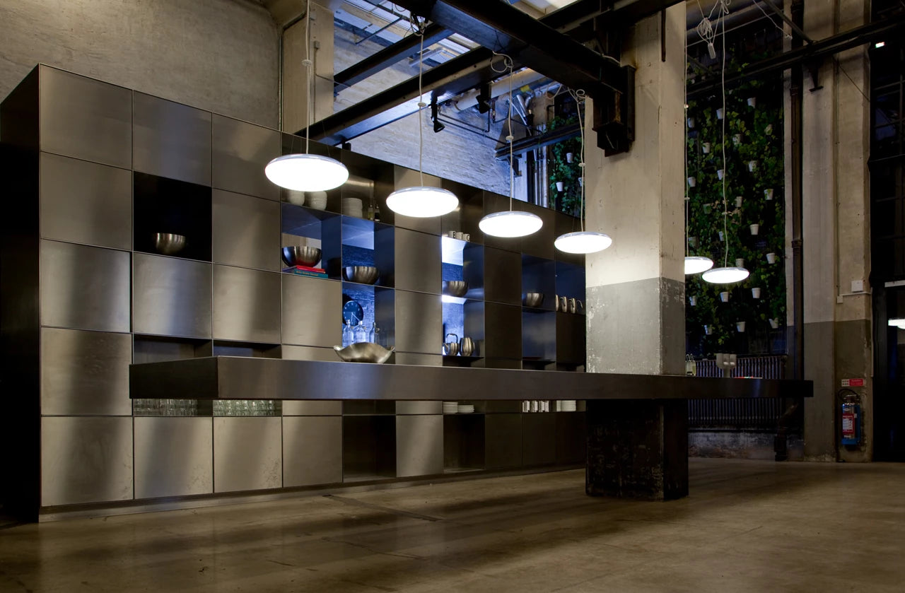 Lampa wisząca SILVERBACK biały ze srebrnym