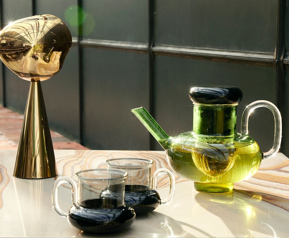 [Coming Soon] Black-green glass tea jug [Julia] [Amelia SPR]