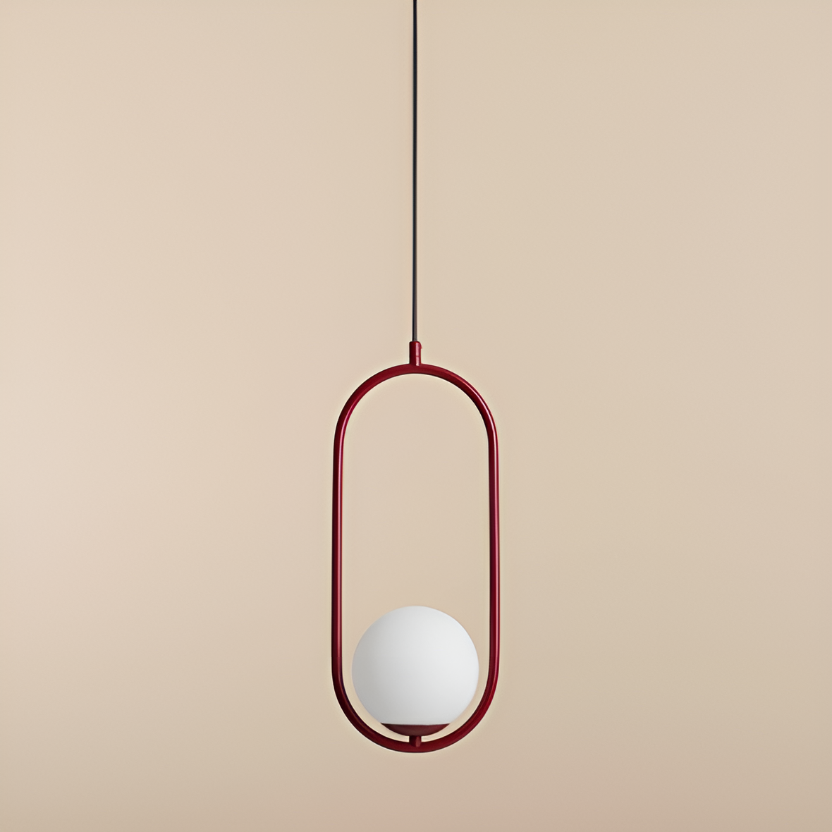 Lampa wisząca RIVA bordowy