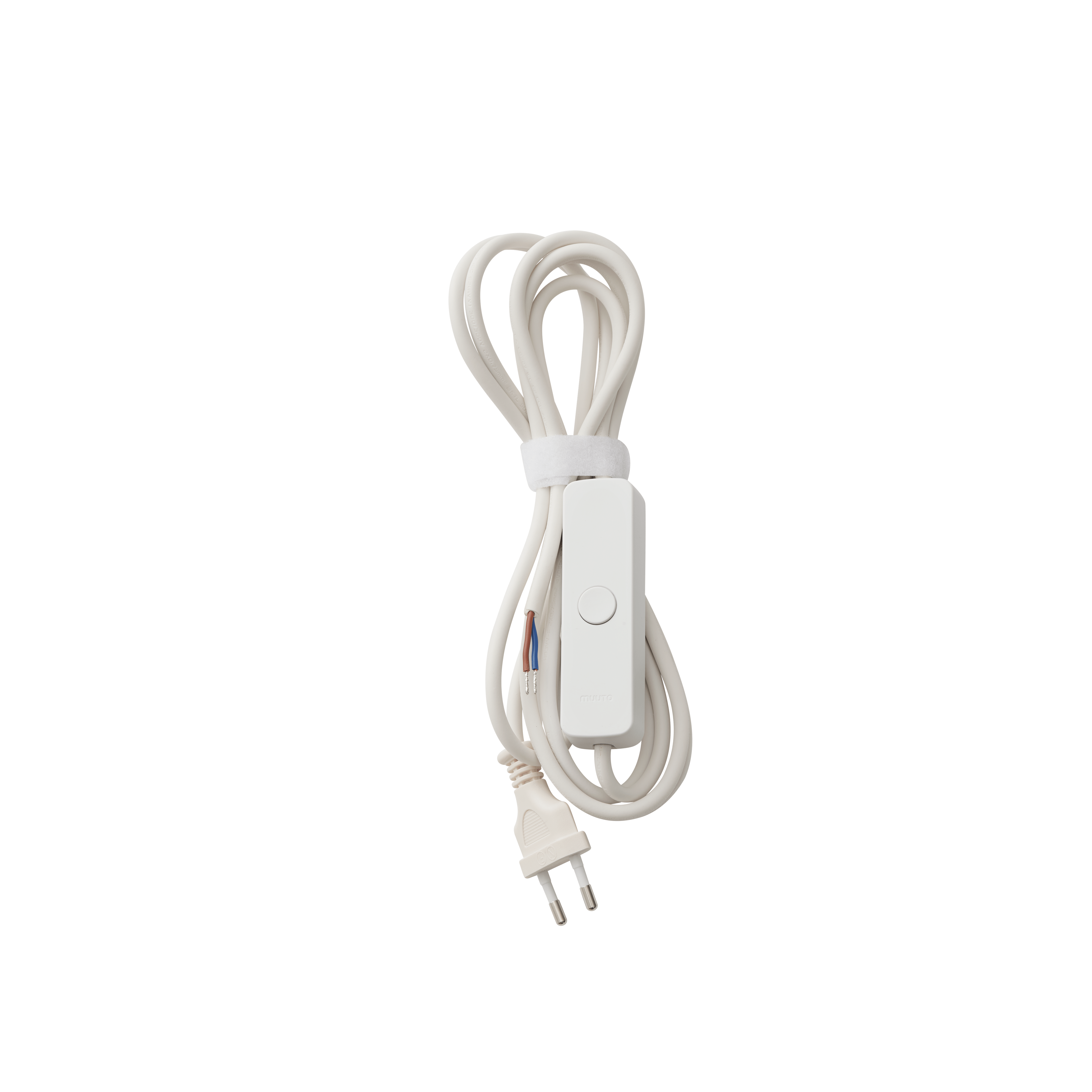 Lampa ścienna CALM biały z szarą obwódką