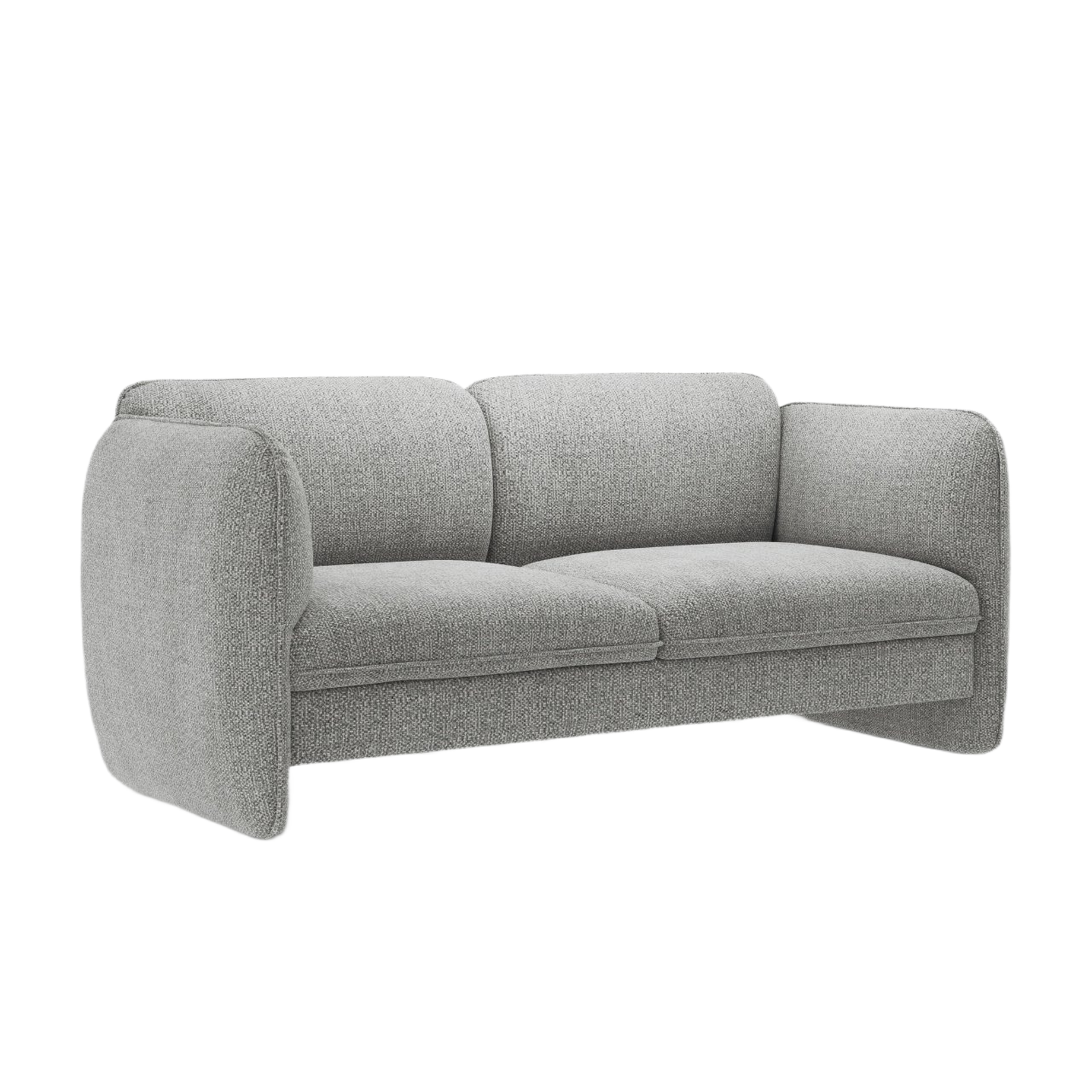 2-seater Sofa GEORGIA gray chenille