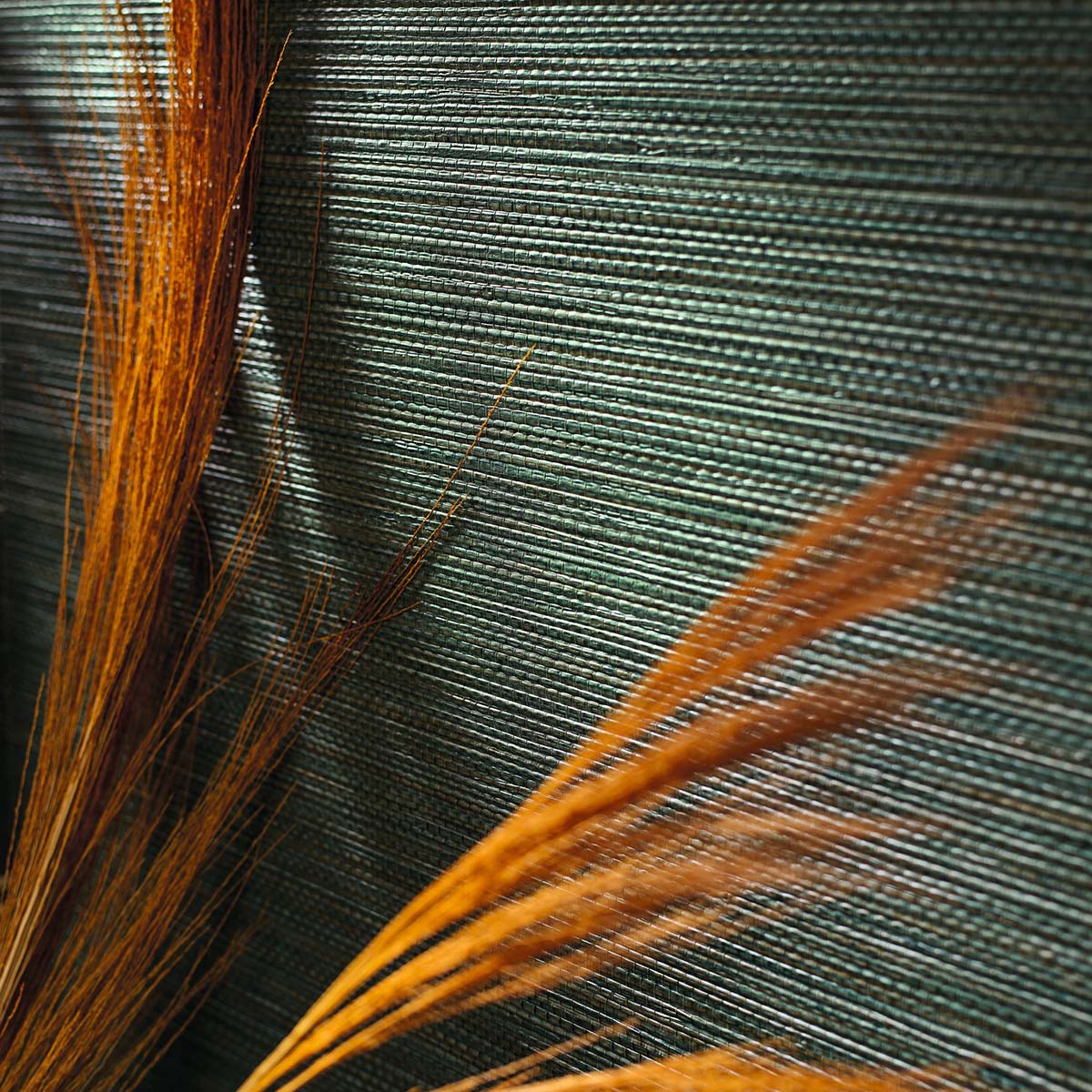 Structural wallpaper imitating seagrass fibers ZOSTERA - DARK BEIGE travertine