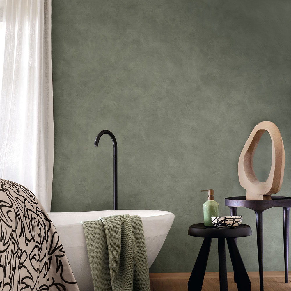 Tapeta strukturalna imitująca płótno ARGILE - GREGE ciemny beżowy