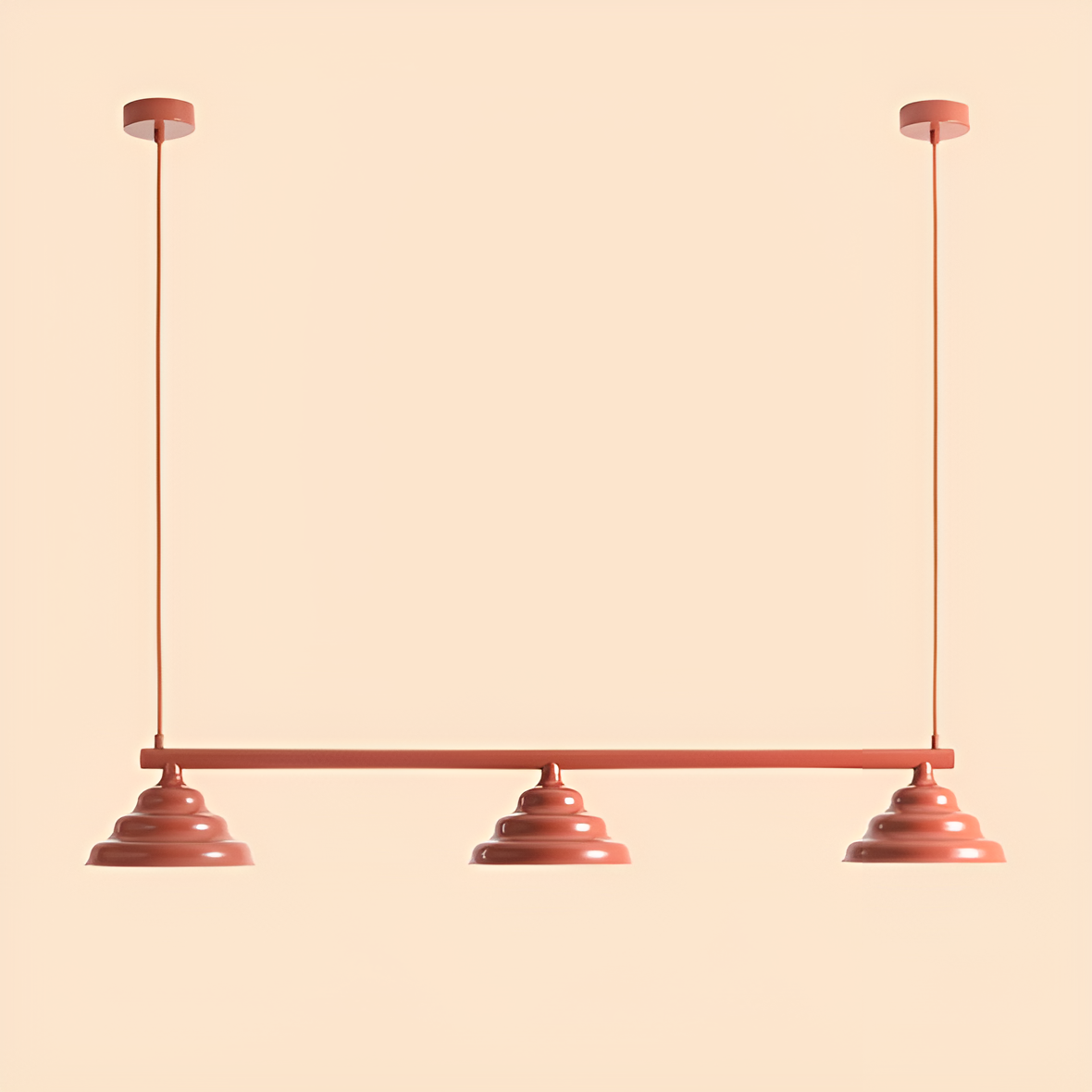 Lampa wisząca FALA TRIO ceglany