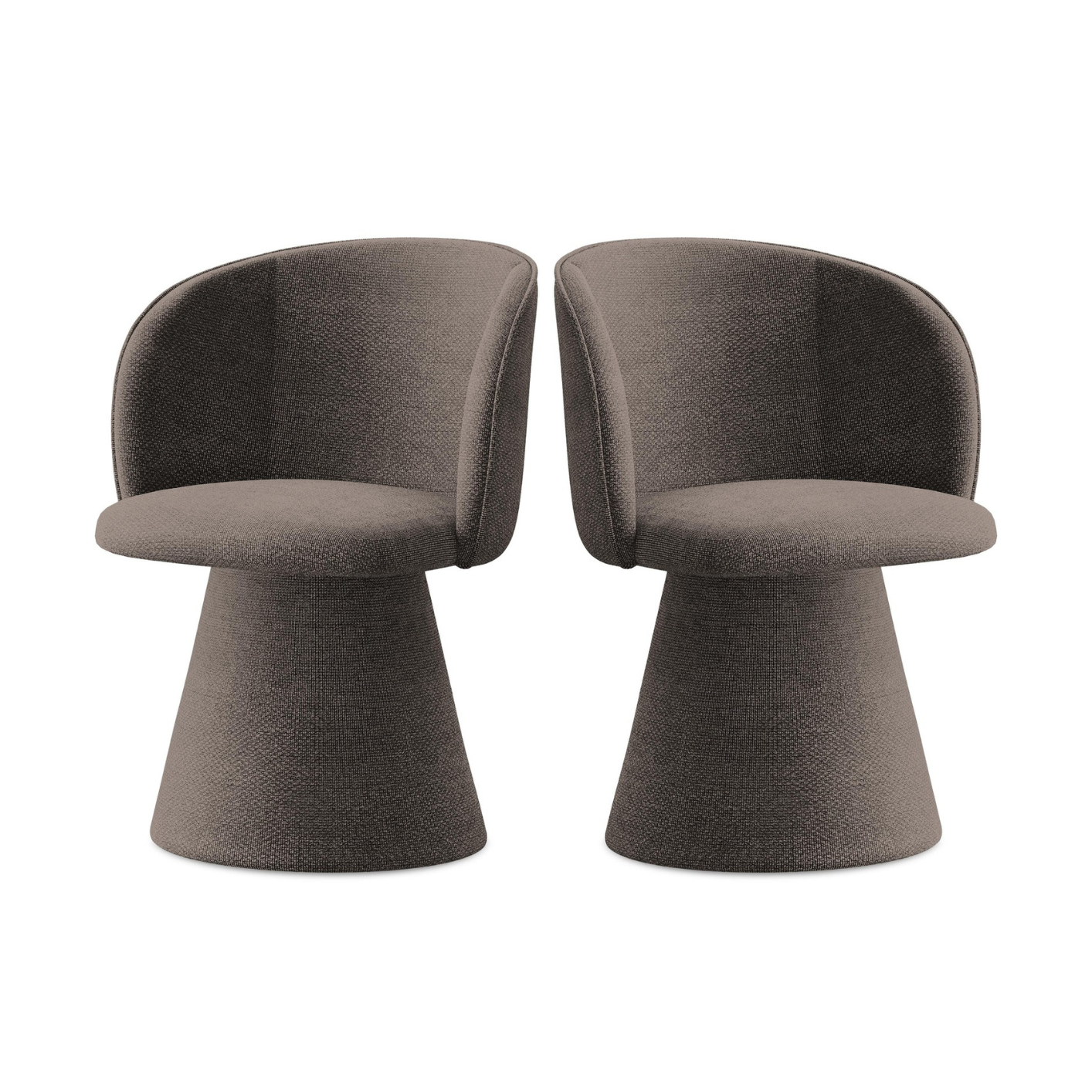 Stuhl MAIA schokoladenfarbener Boucle