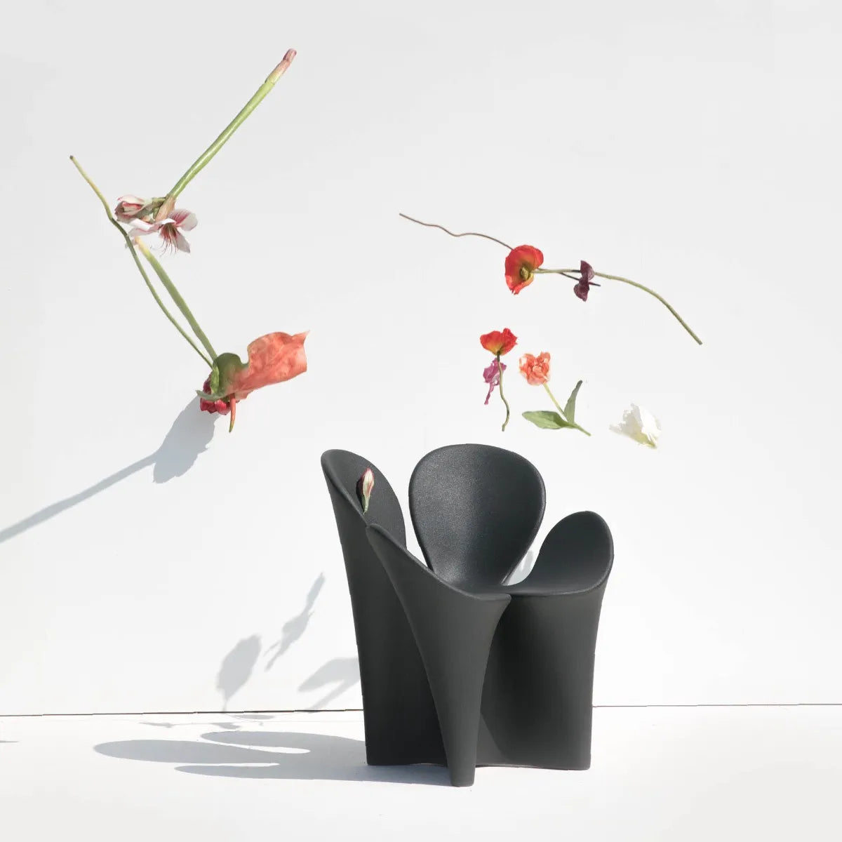 Clover white armchair