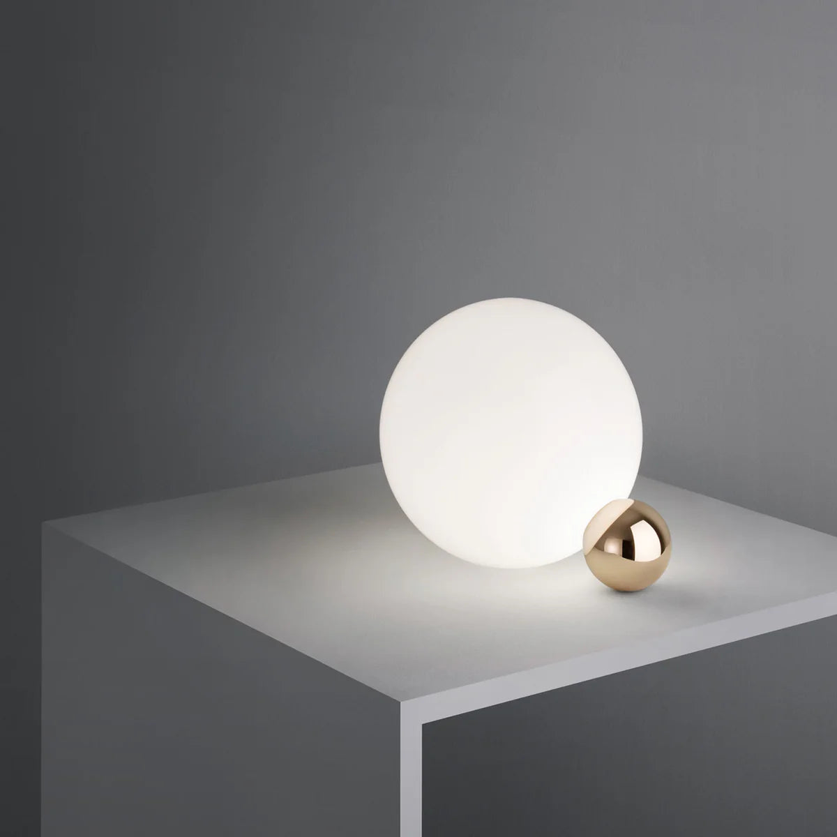 Tischlampe COPYCAT aus geblasenem Glas mit Gold