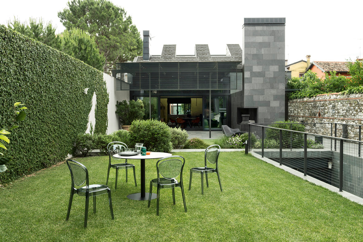 Stuhl PARISIENNE grau transparent