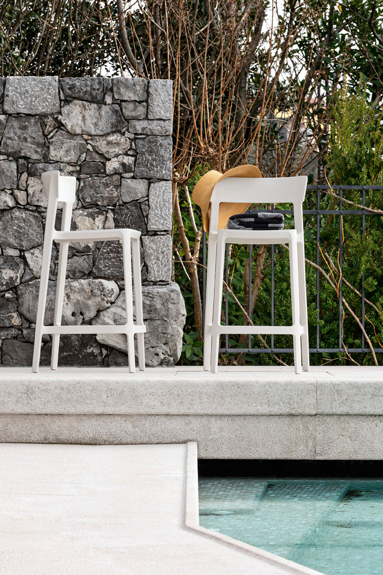 Krzesło barowe SKIN taupe