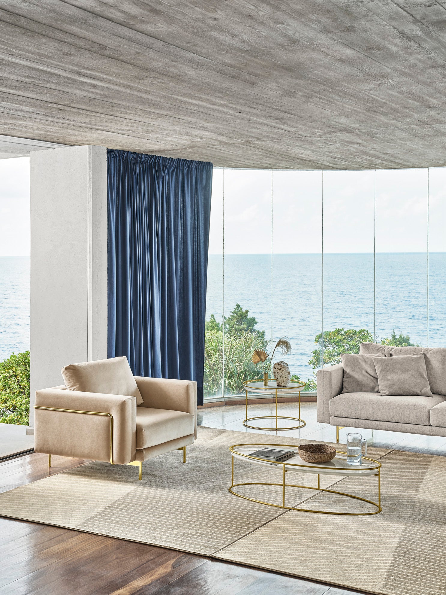 Sofa 3-sitzig ROD gepolstert