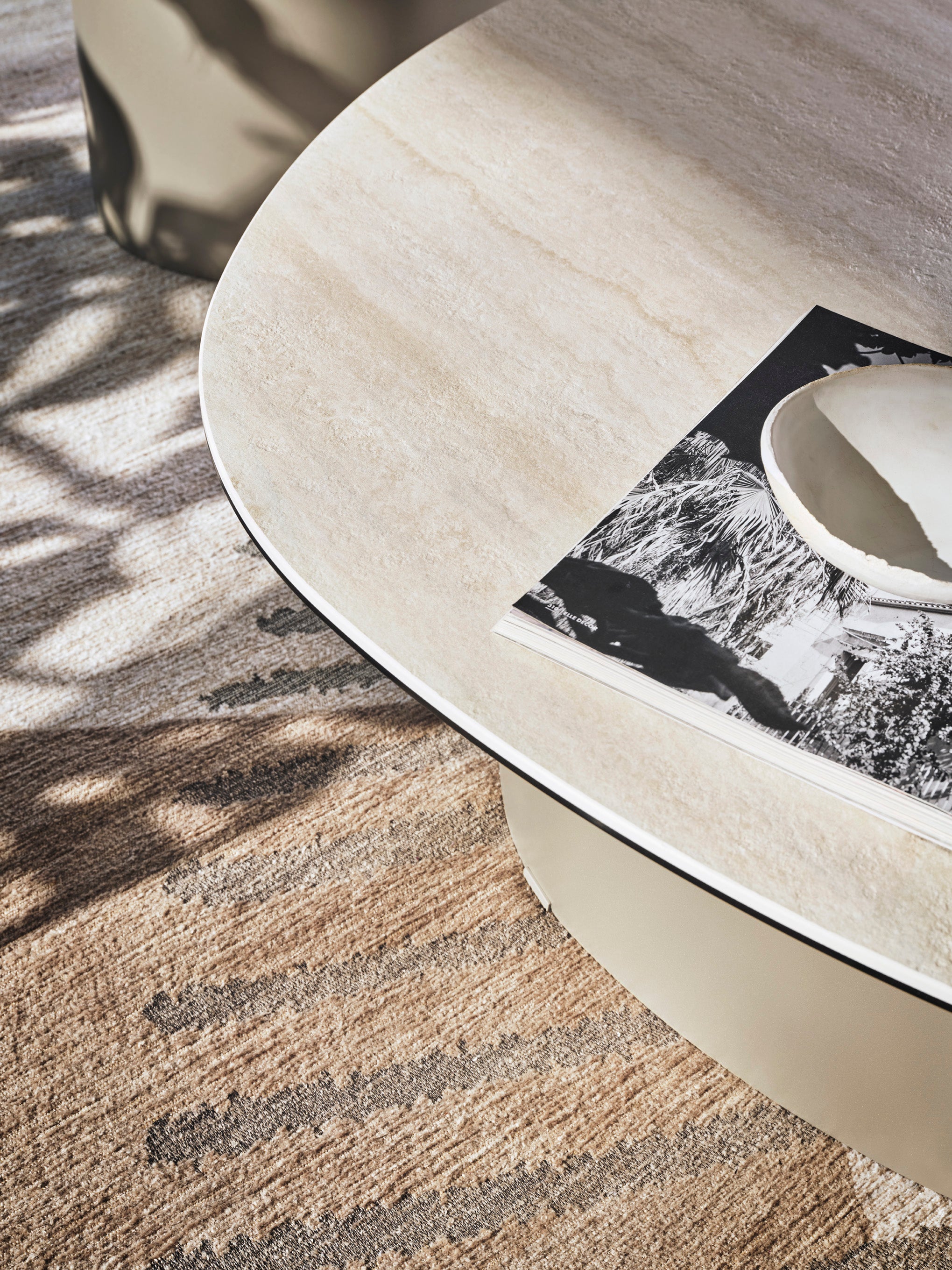 TWINS Cream Side Table