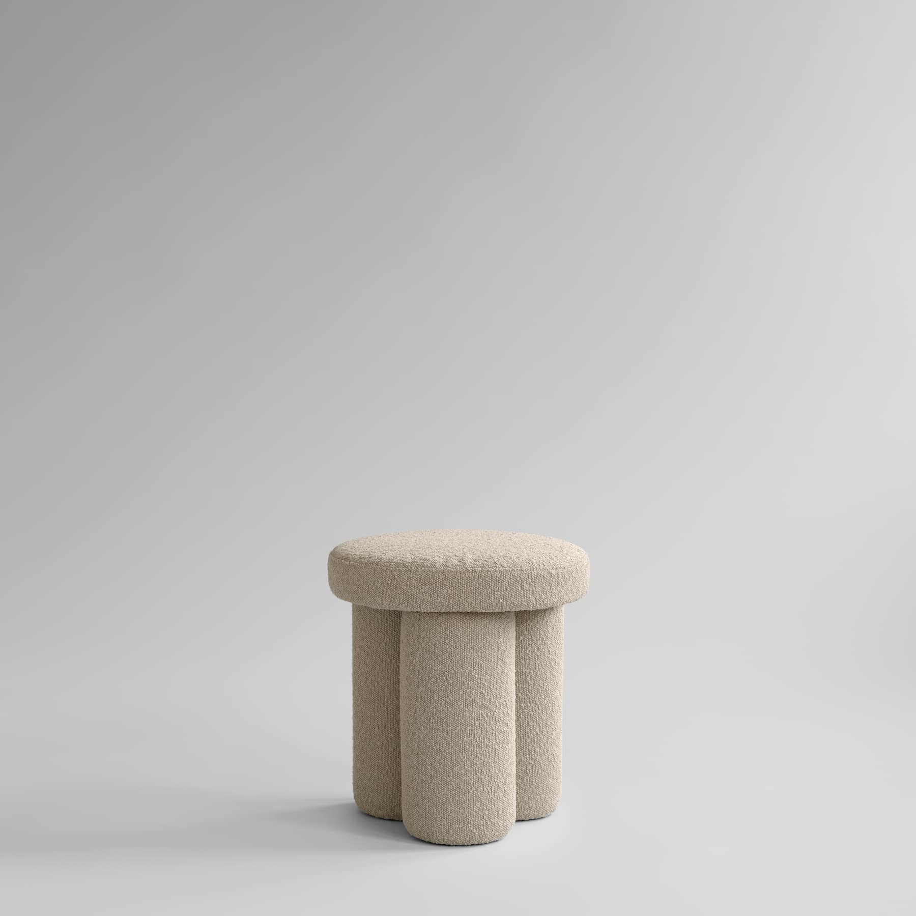 BIG FOOT sand bouclé stool