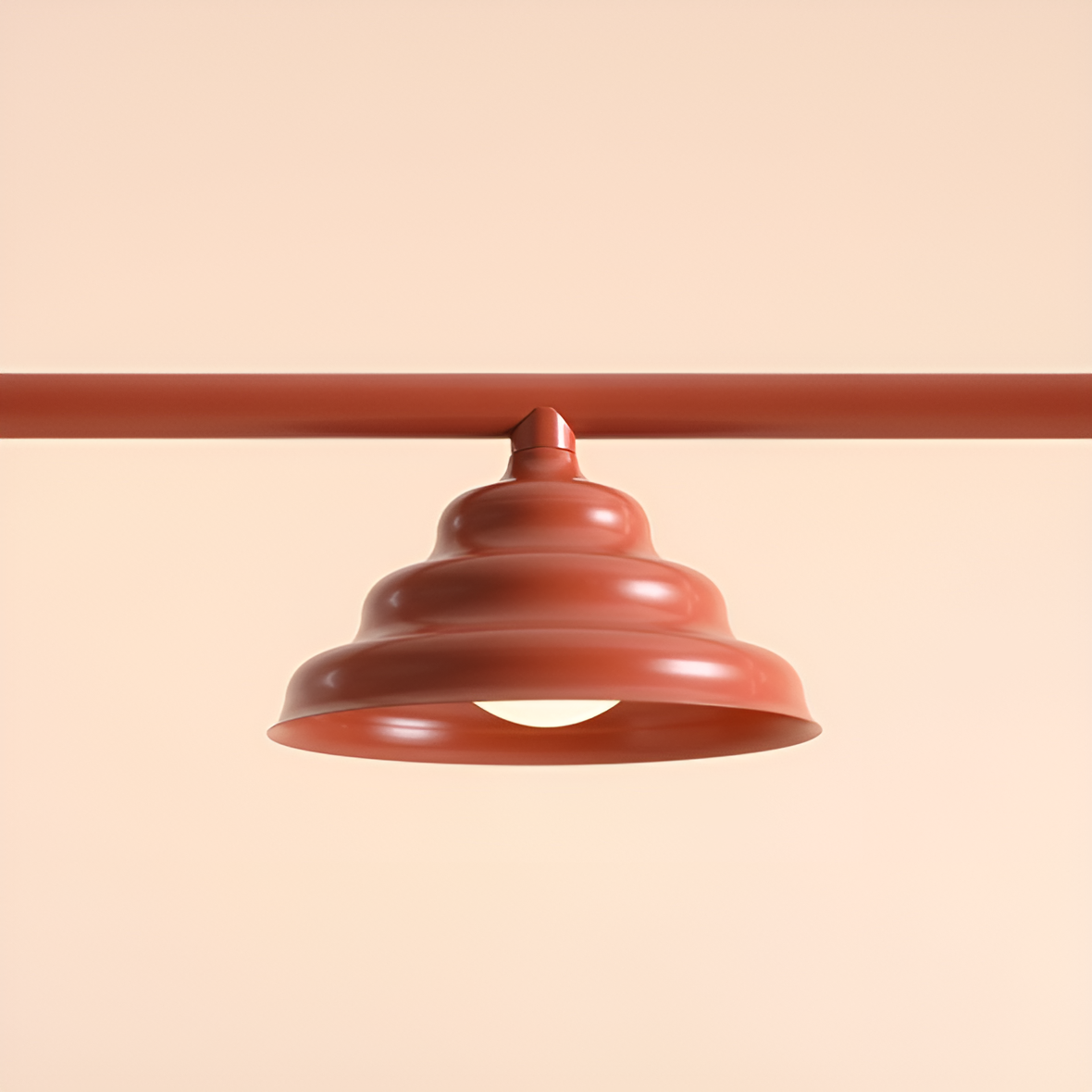 Lampa wisząca FALA TRIO ceglany