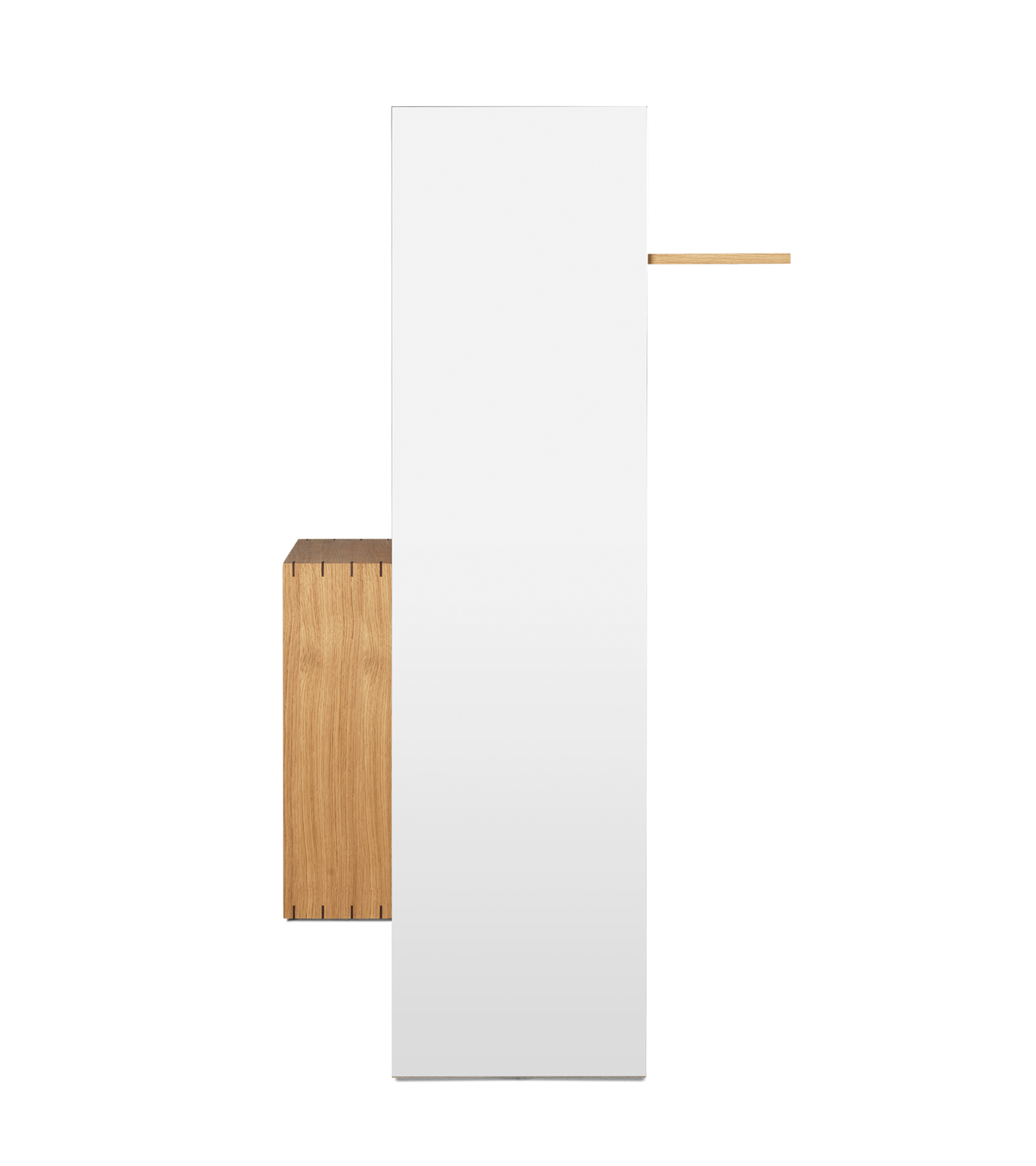 Szafka z lustrem BON HALLWAY CABINET olejowany dąb