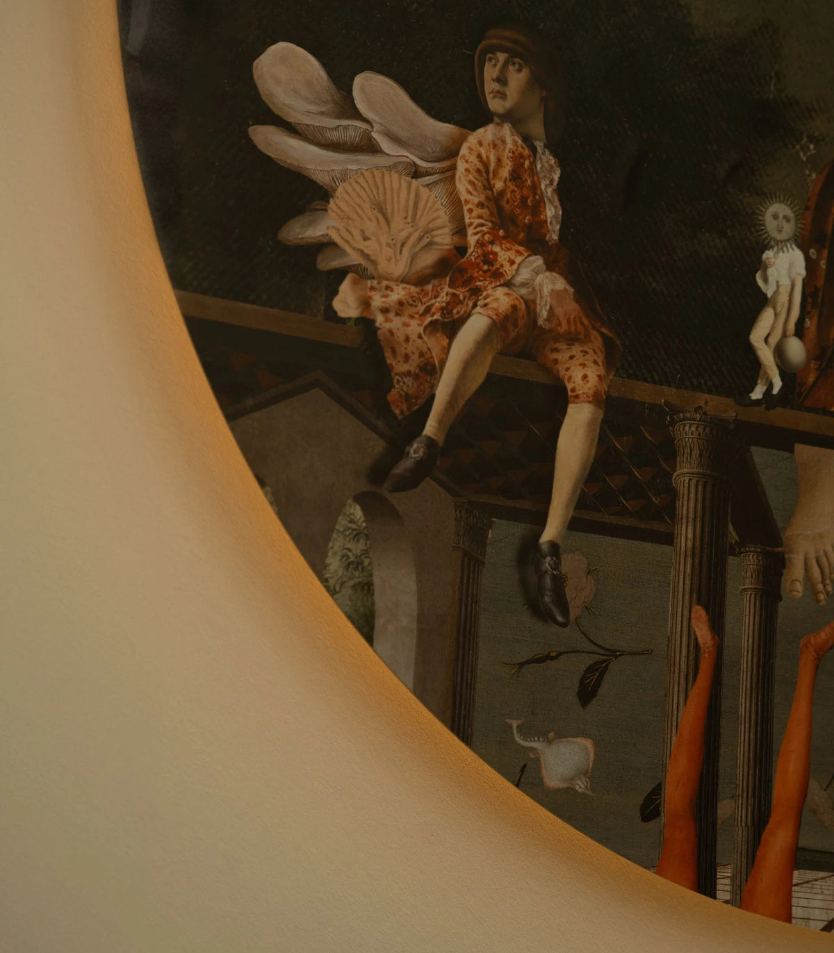 DOTS LIGHTING Wall Lamp - CAROUSEL Green with Gold