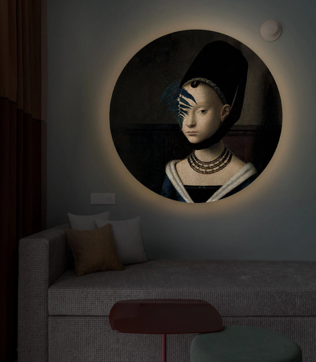 Lampa ścienna DOTS LIGHTING - LADY FERN ciemnobrązowy