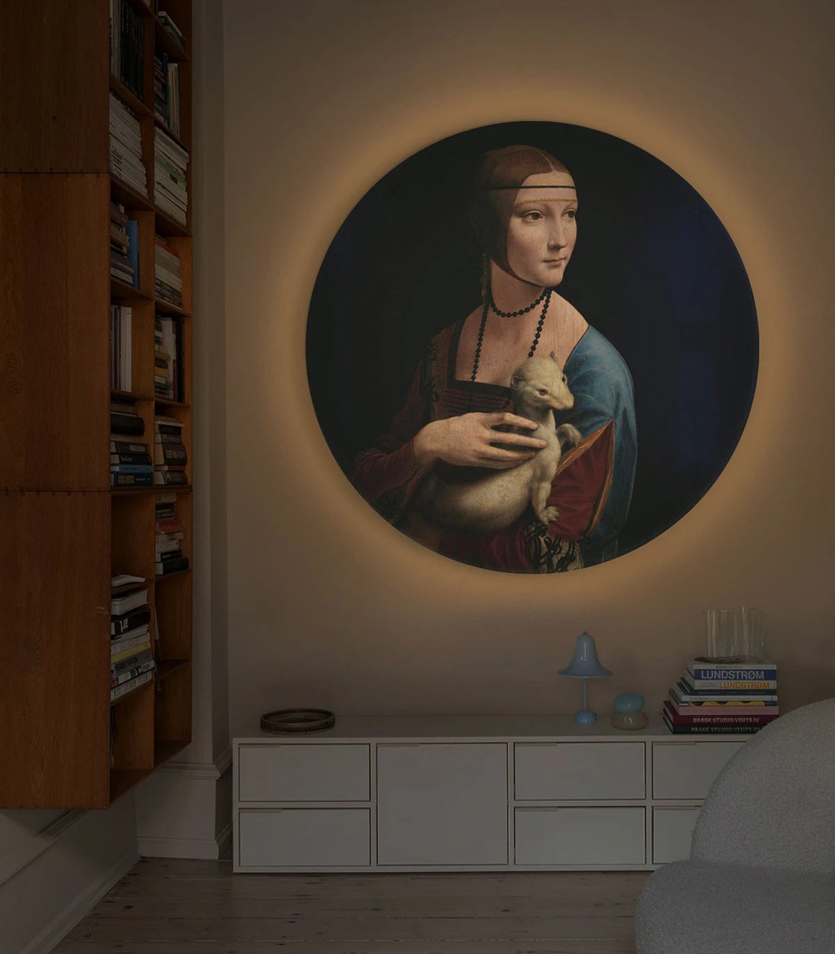 Lampa ścienna DOTS LIGHTING - LADY WITH AN ERMINE czarny