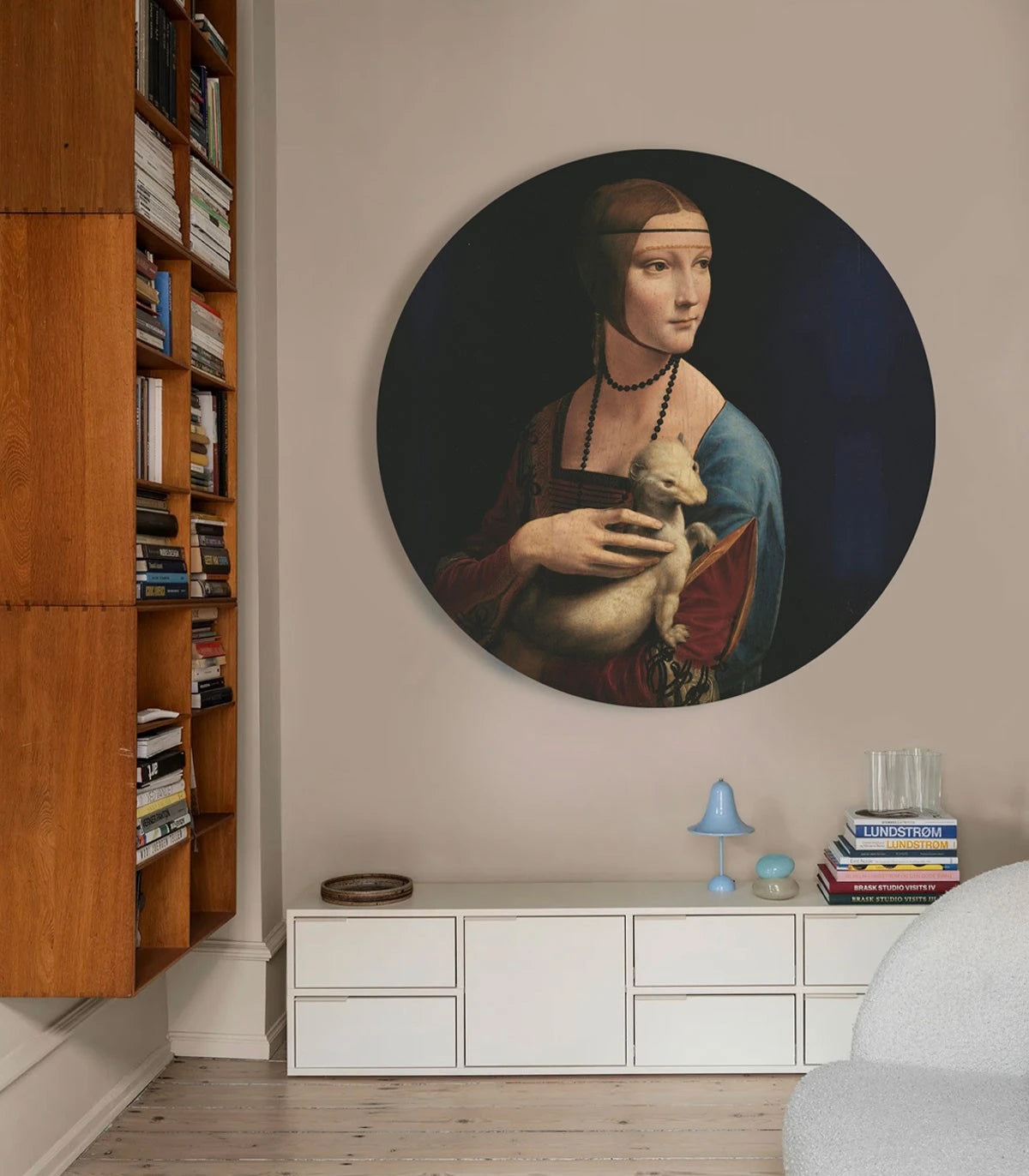 Lampa ścienna DOTS LIGHTING - LADY WITH AN ERMINE czarny