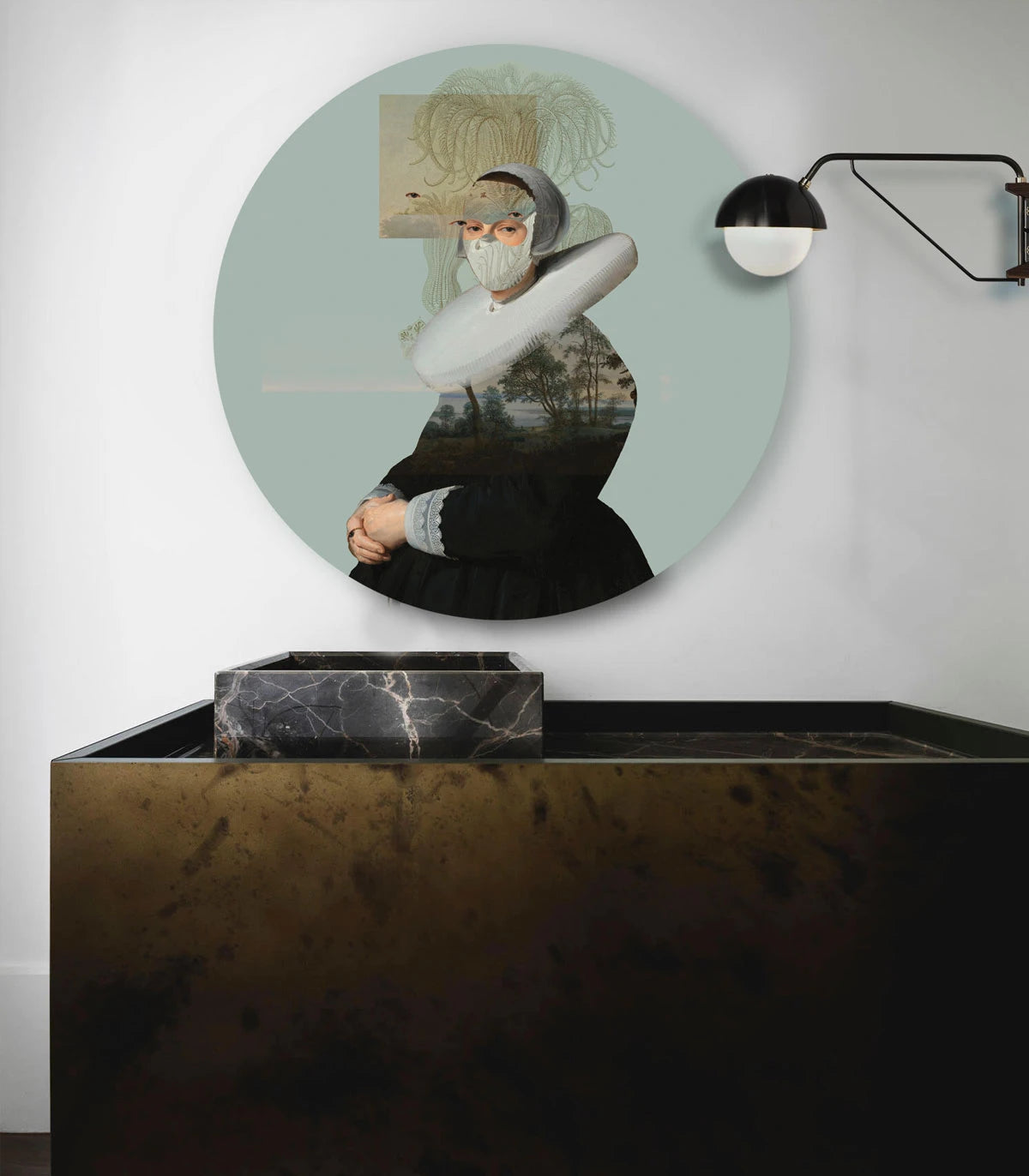 Wandleuchte DOTS LIGHTING - LANDSCAPE MUSE grün