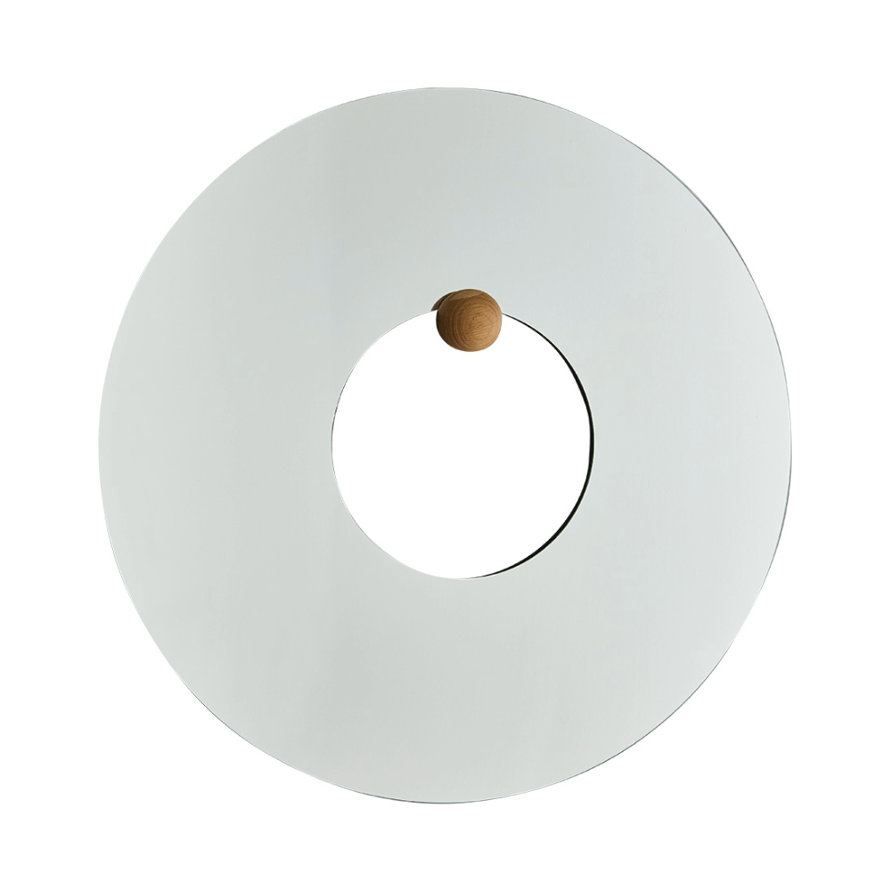 Round Mirror CASTELLUM Oak Wood