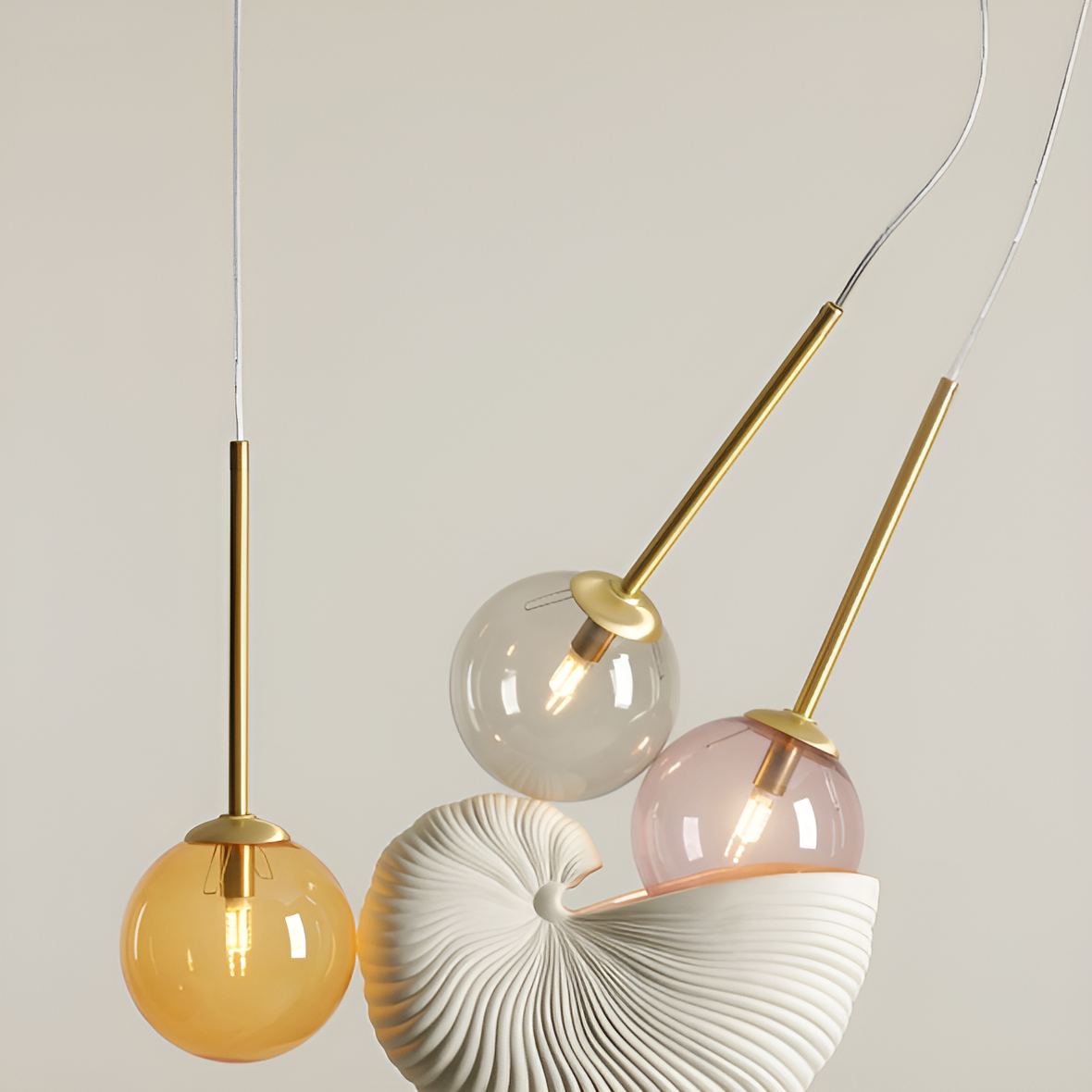 Lampa wisząca BOSSO QUATRO kolorowy